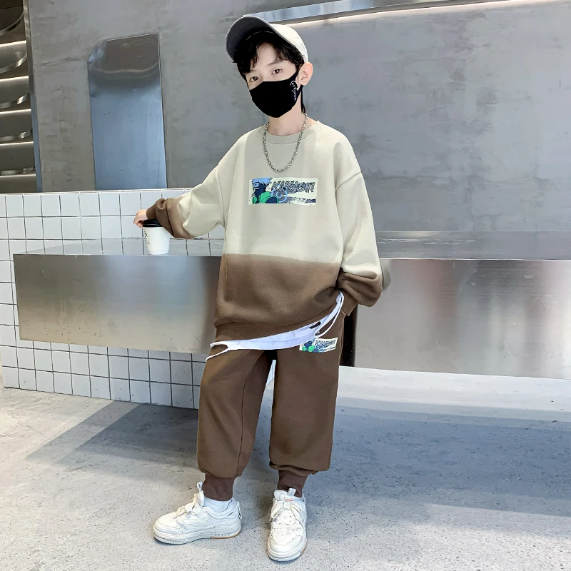 男童运动套装春秋2026新款儿童12岁中大童洋气卫衣两件套休闲时髦