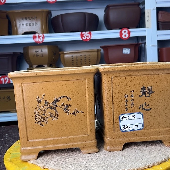 花盆紫砂蛇年大吉