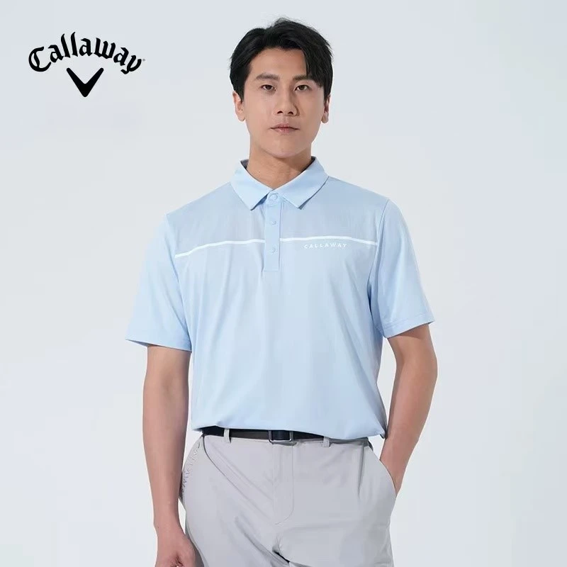 Callaway高尔夫男装25夏季新款男士短袖弹力运动翻领POLO衫男款