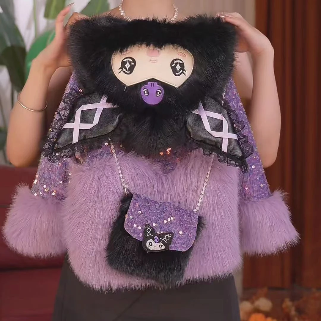 瑞果麻麻【库洛米】2025新款冬季保暖时尚洋气加厚外套