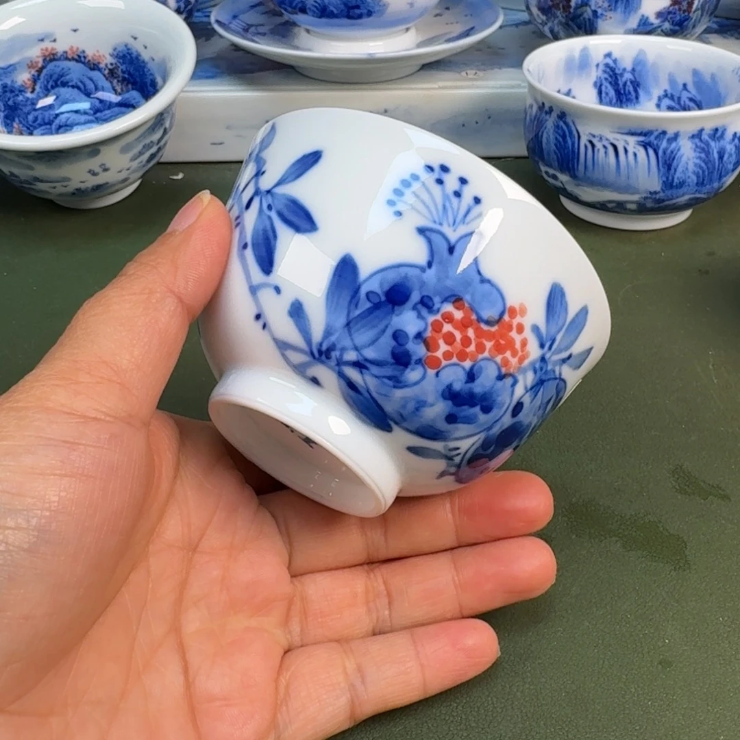 陶景德镇纯手绘茶具圆圆299