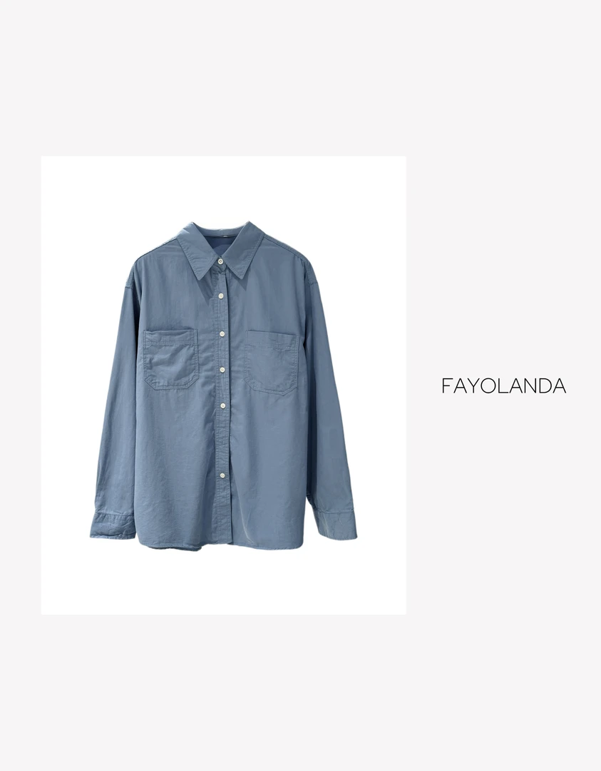 FAY  丨一眼钟情有型蓝衬衫（7H4359）