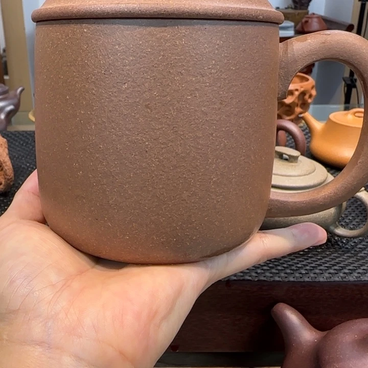 茶壶紫砂降坡泥盖杯450cc