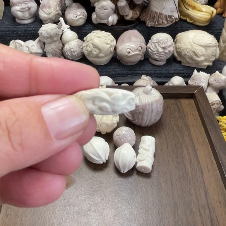 过***风皮质非金属配饰鹿角雕刻补差价