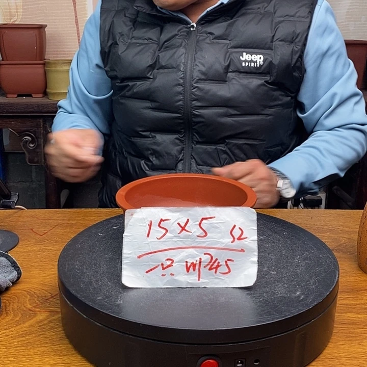 紫砂花盆货号一只WP45