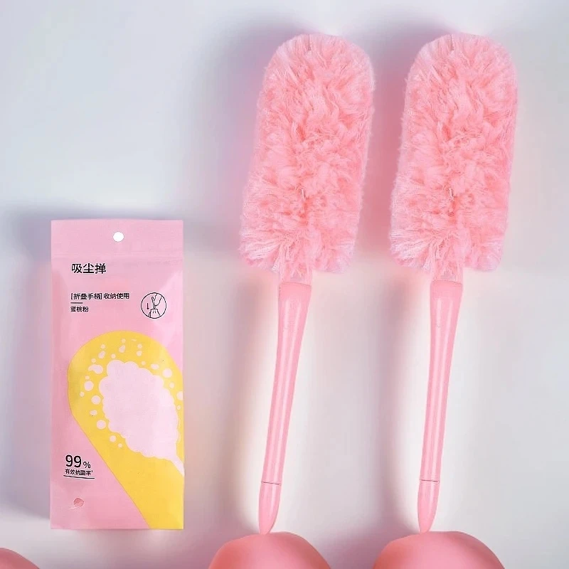 静电除尘掸子加长伸缩灰尘吸附便携清洁打扫卫生神器缝隙鸡毛掸子