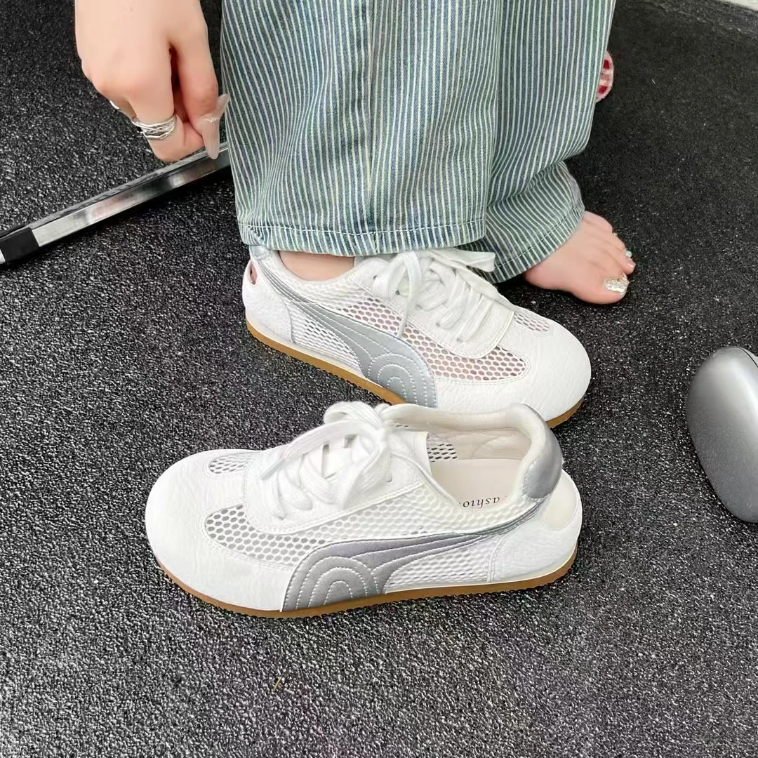 软底夏季女鞋系带透气百搭舒适