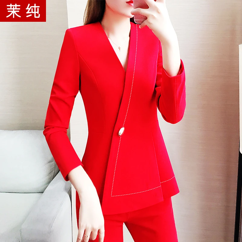 西服洋气女2026年新款女装套装休闲正装小香风西装洋气港风高级感