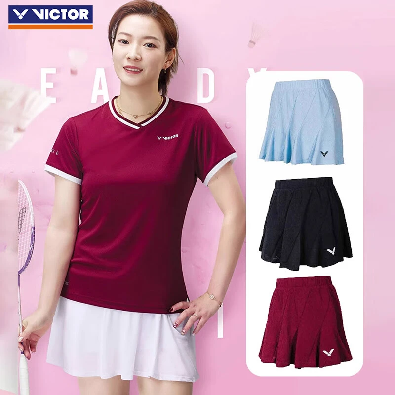 VICTOR/威克多羽毛球服女款透气速干防走光运动短裙
