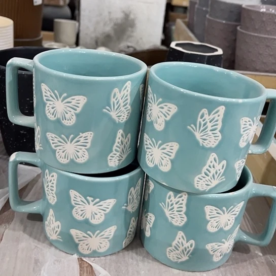 多肉绿植陶瓷花盆9.9包邮，有孔，微瑕