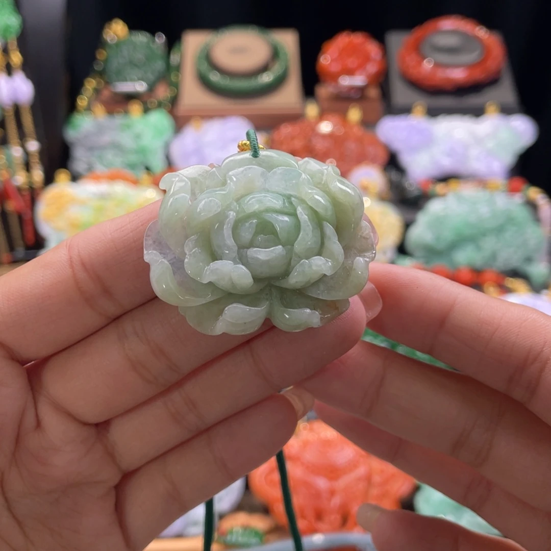 翡翠颈饰未镶嵌代编织