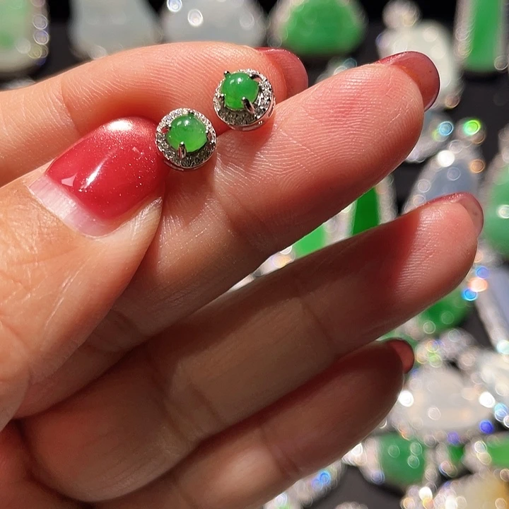 翡翠银S925镶嵌颈饰