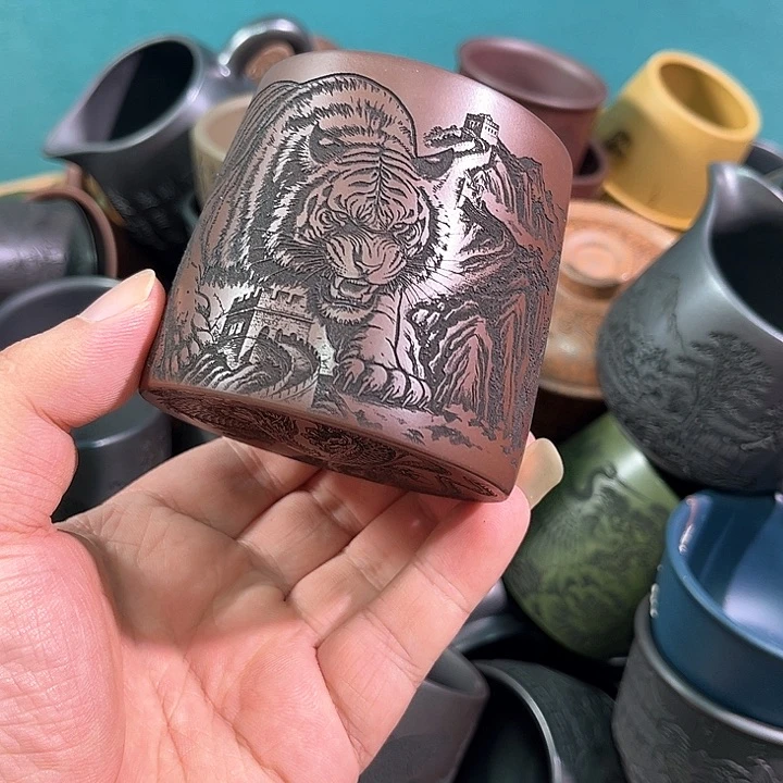 茶杯紫砂全手工紫砂主人杯