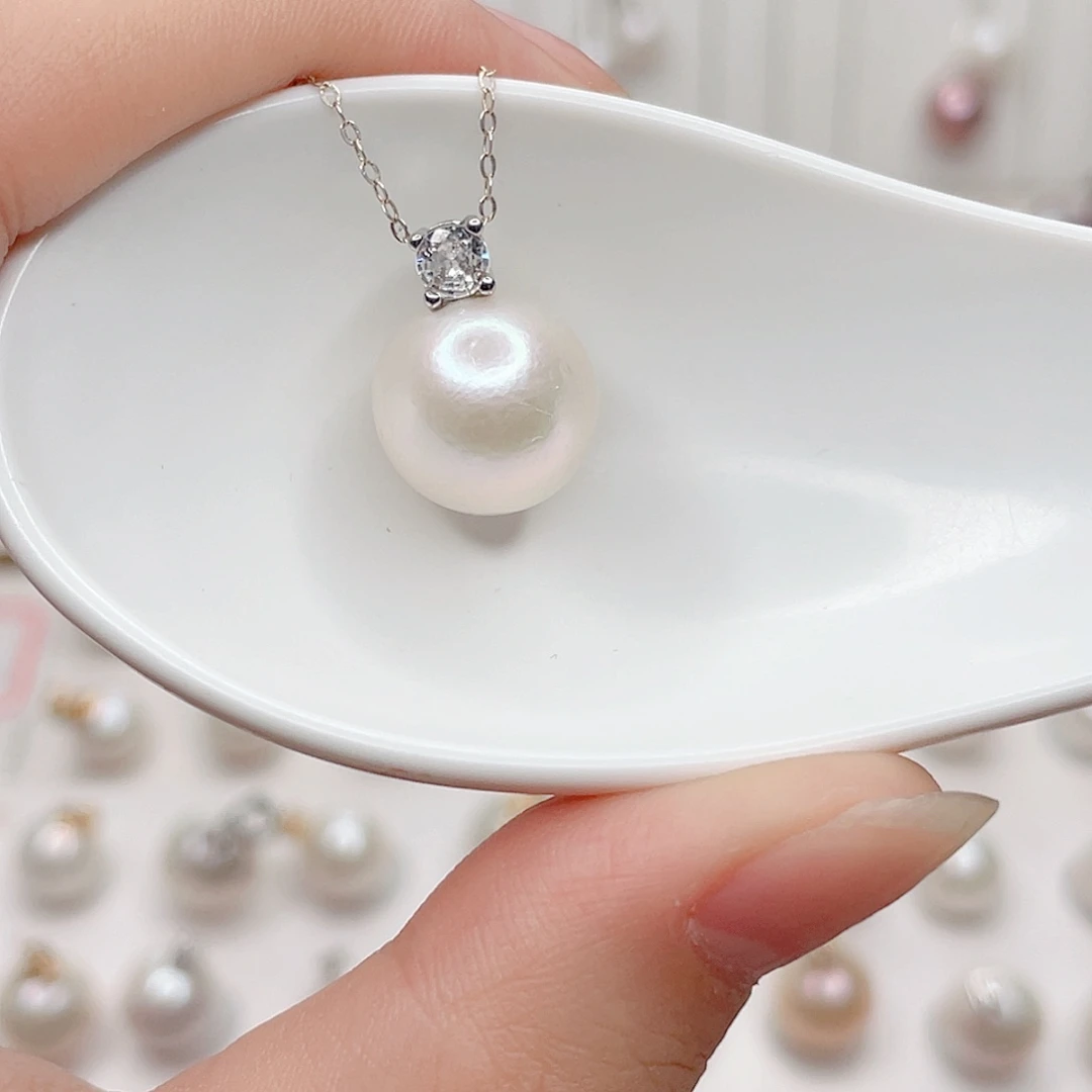合金淡水珍珠吊坠(赠链)