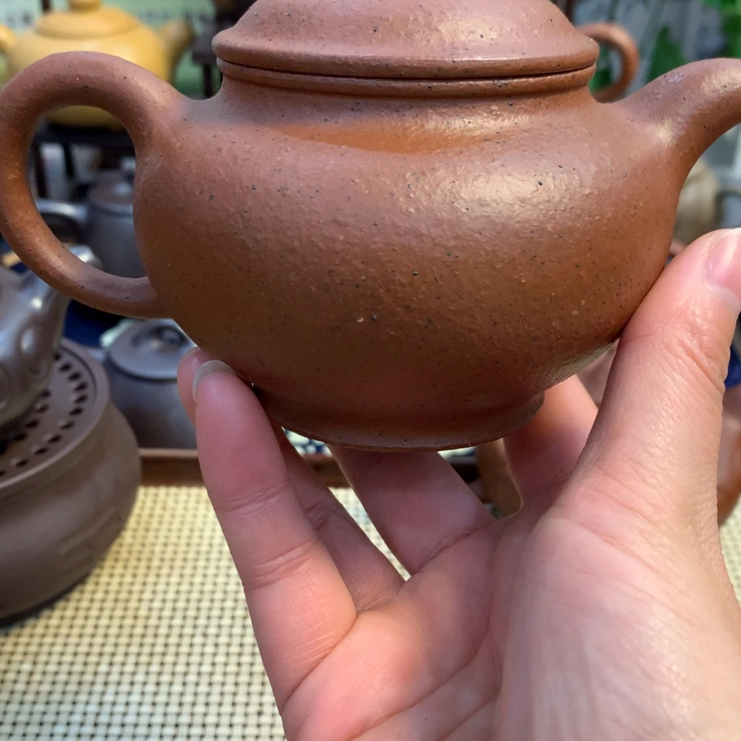 紫砂茶壶宜兴原矿老朱泥230cc