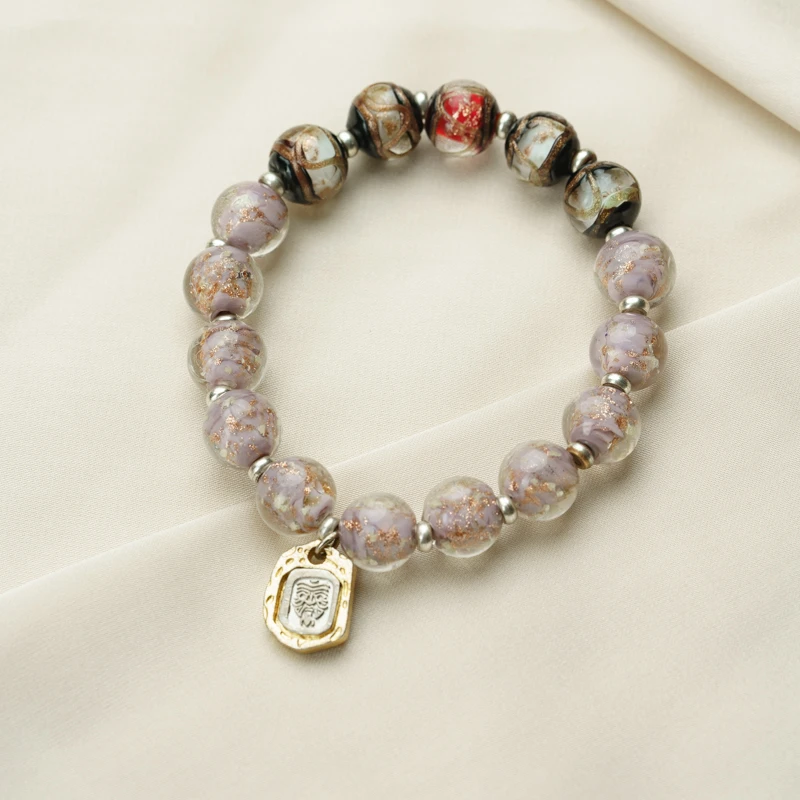 【九紫】紫琉璃多宝手串