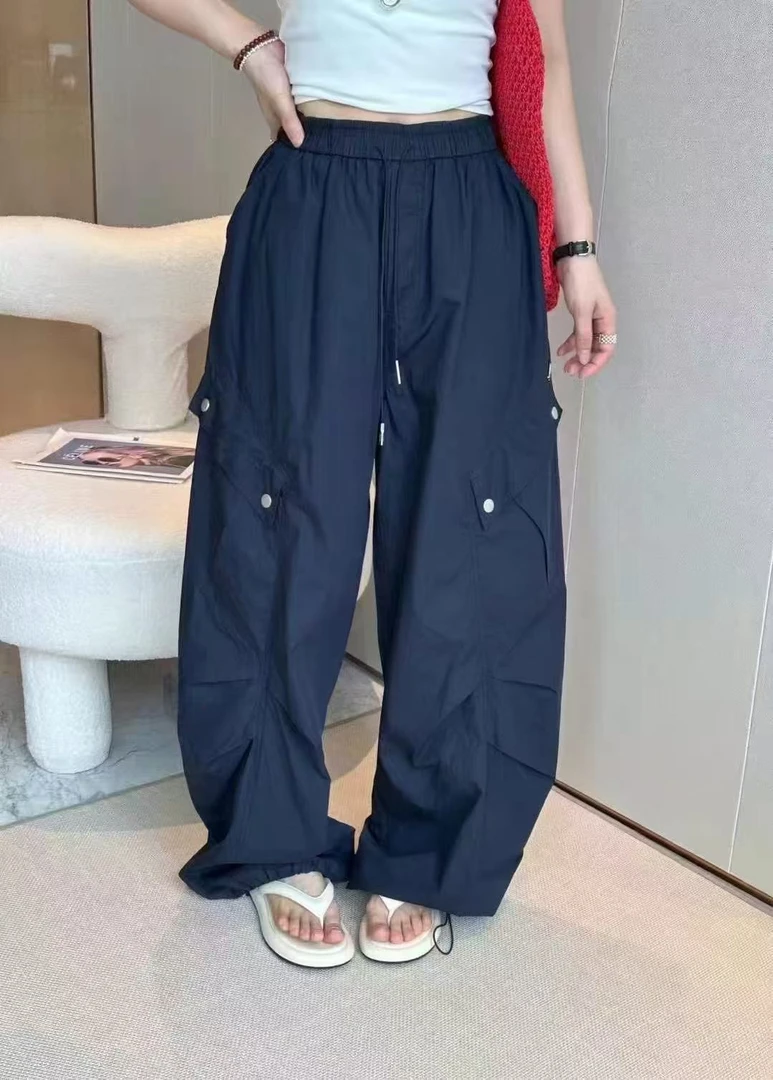 5511时尚百搭水洗束脚裤2025春夏宽松显瘦休闲工装裤