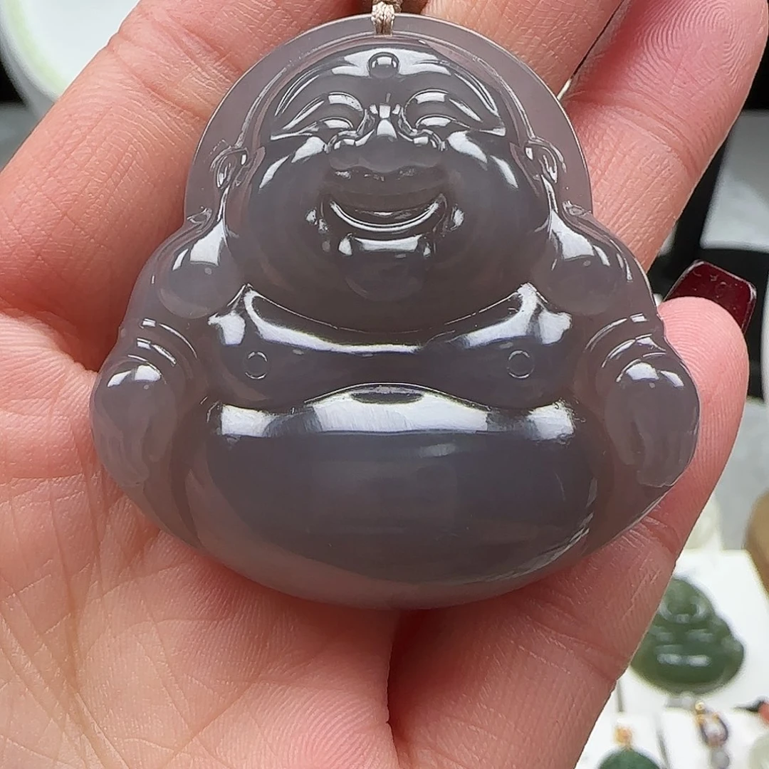 和田玉颈饰足金镶嵌