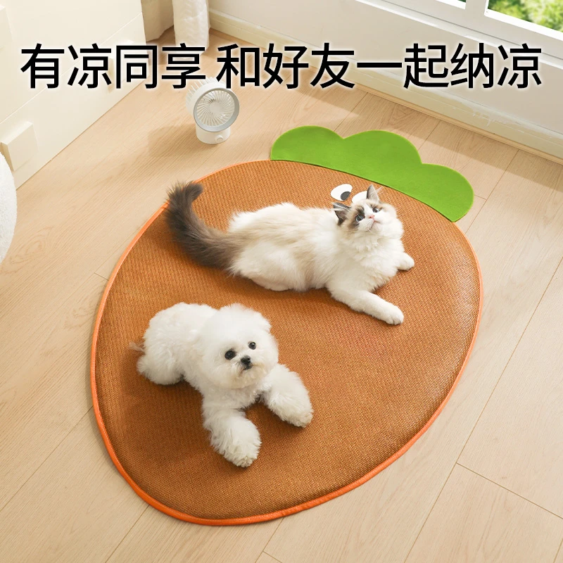 宠物凉席夏季猫垫子凉垫睡觉用猫窝夏天狗狗睡垫冰垫狗窝四季通用