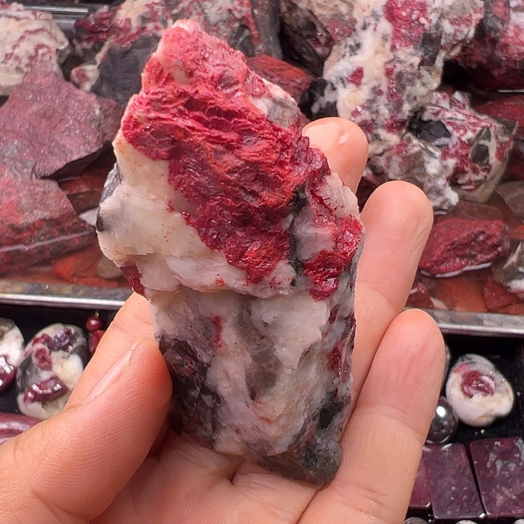 朱***收天然辰砂天然原矿朱砂