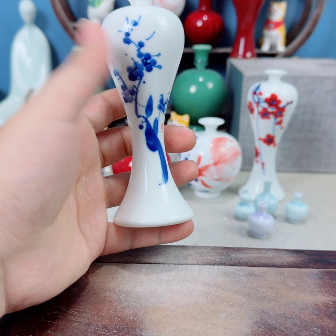 陶瓷手工小花器摆件