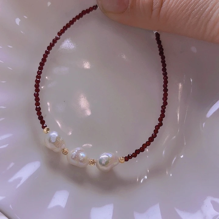 淡水珍珠手绳合金