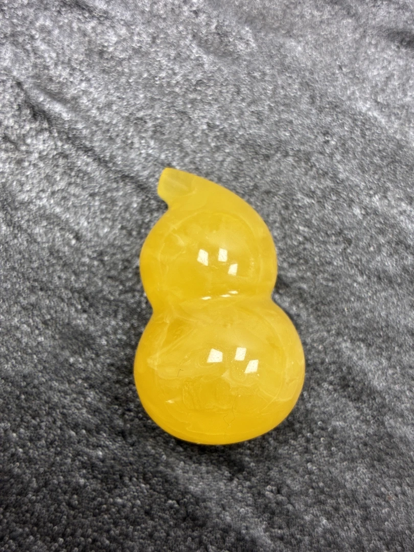 天然原矿蜜蜡鸡油黄妖花葫芦