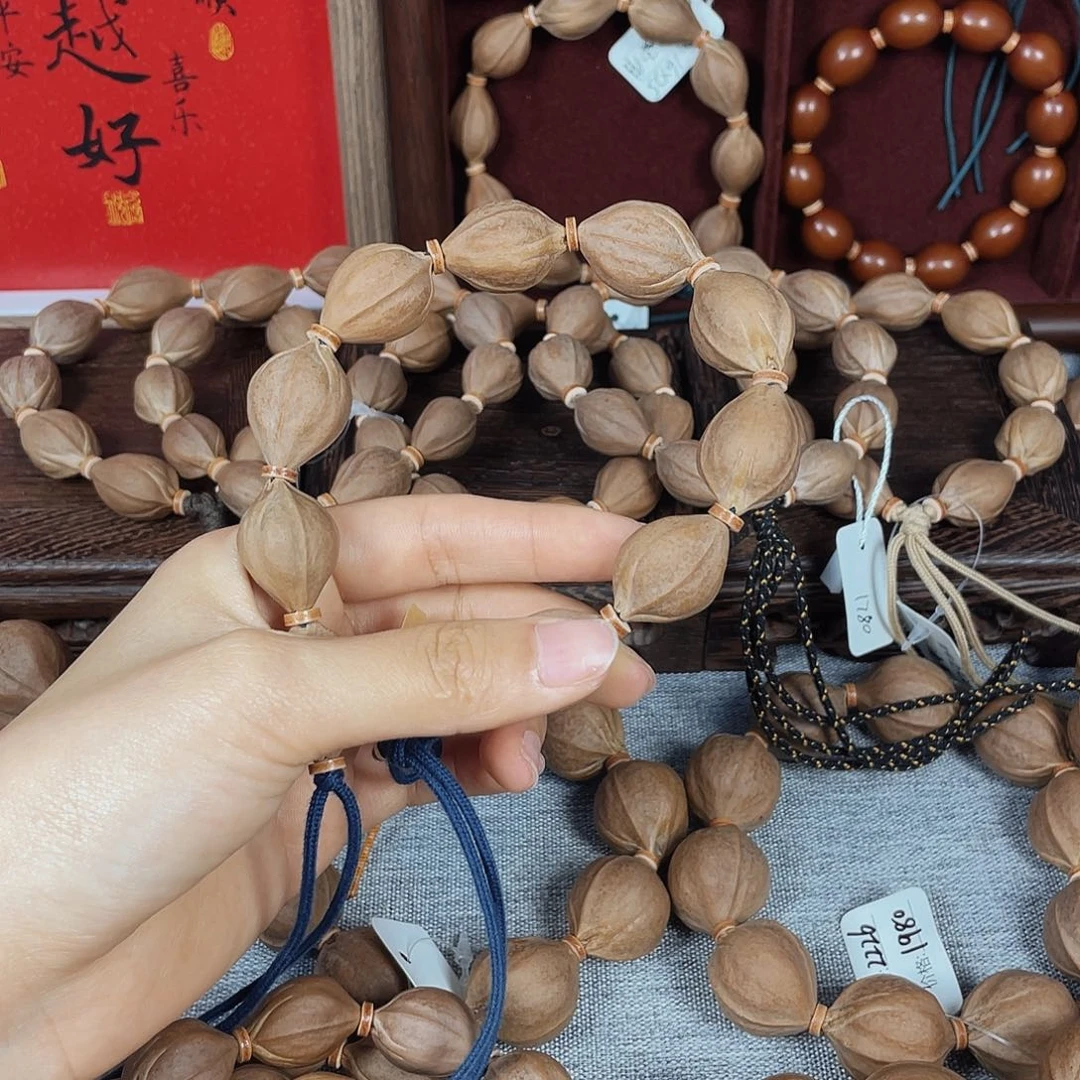 ****长手串橄榄核梅林铁核三面佛1724