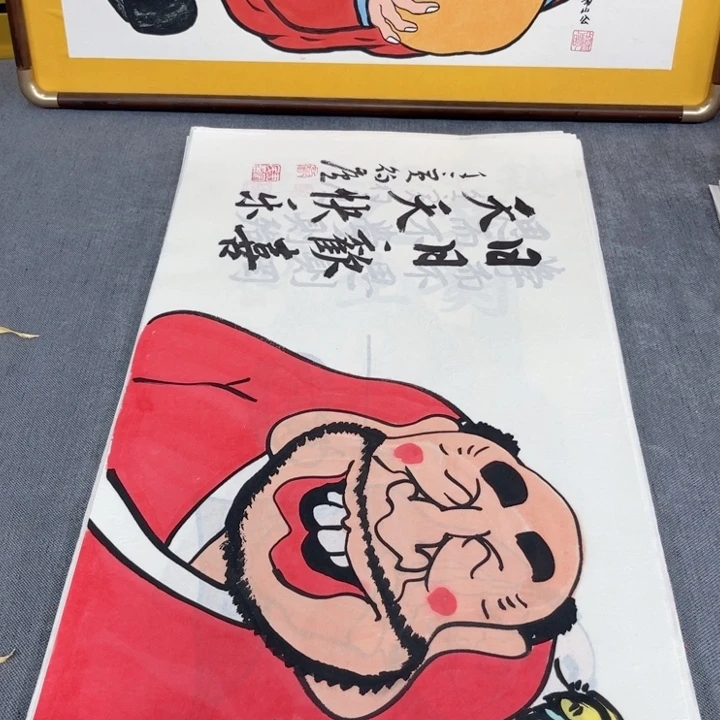 国画手绘禅意画一物一拍