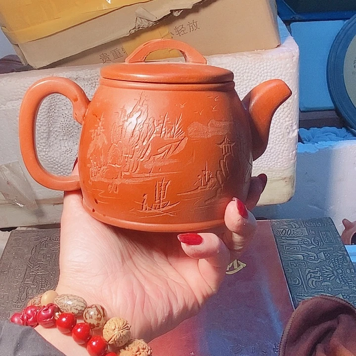 紫砂茶杯宜兴紫砂全手工制作