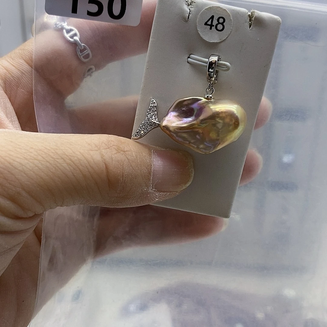 颈饰合金淡水珍珠小****天
