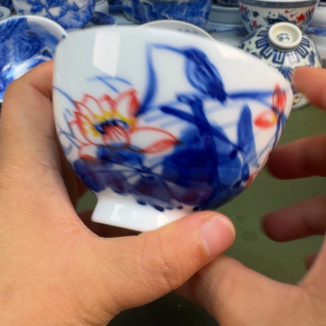 陶瓷景德镇纯手绘茶具圆圆235