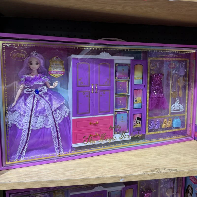 安丽莉芭娃娃梦幻衣橱间衣柜女孩公主换衣裙装扮过家家儿童玩具礼