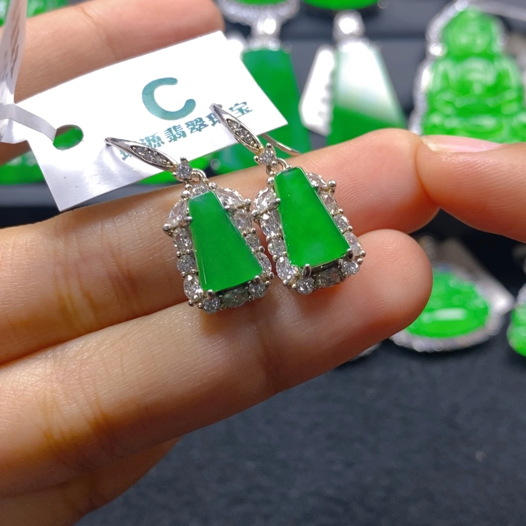 翡翠银S925镶嵌颈饰