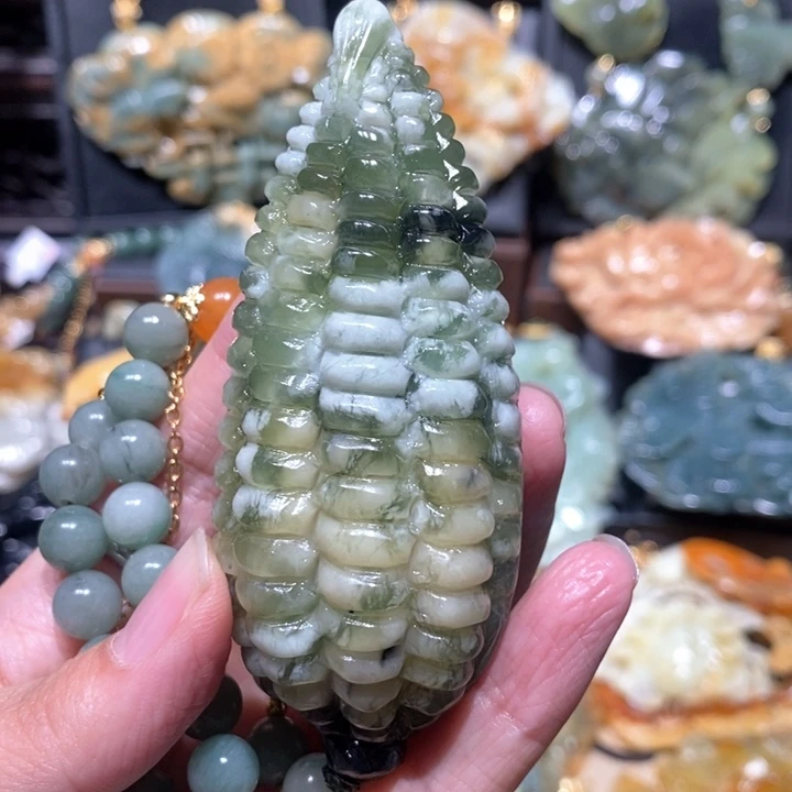 岫玉毛衣链未镶嵌