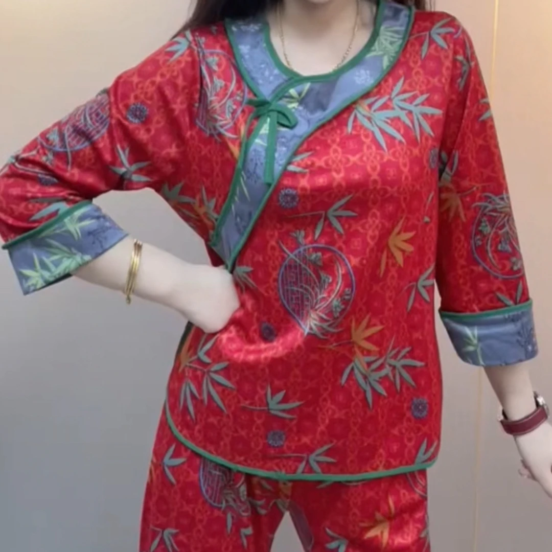 新中式国风家居服睡衣两件套可外穿【微色差】