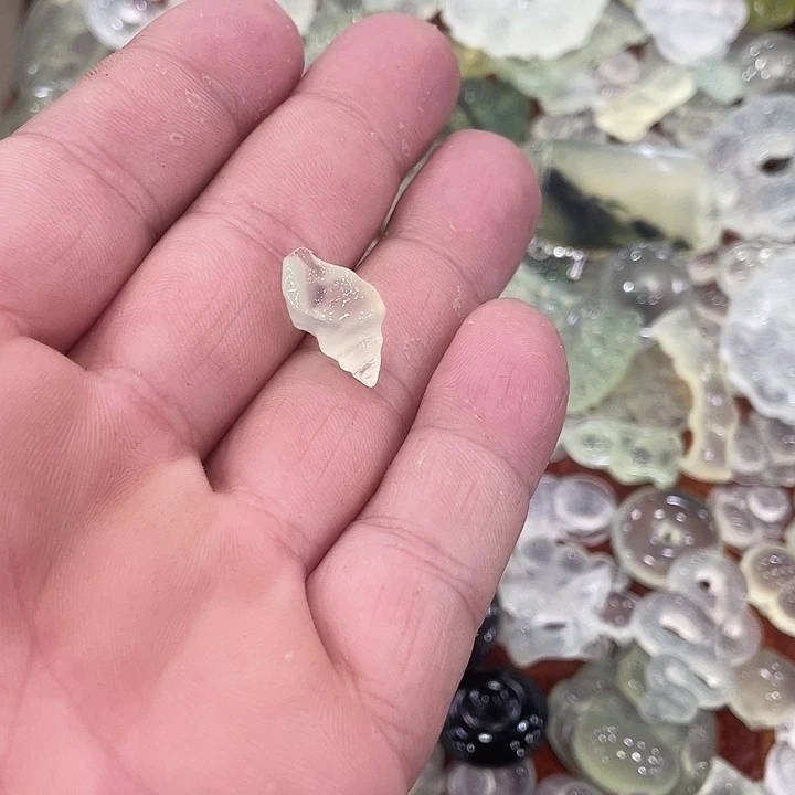 蛇纹石玉合金颈饰