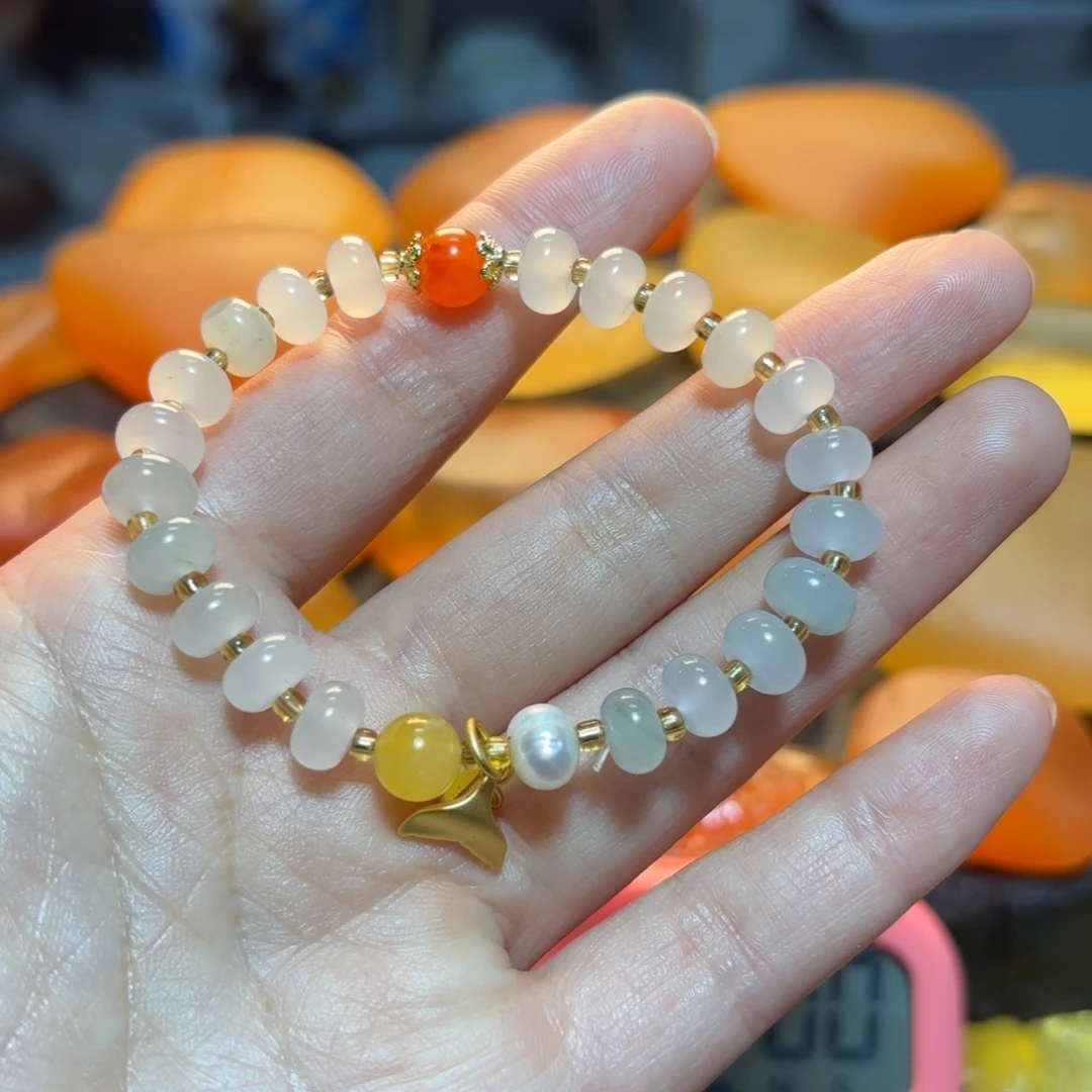 8***1未镶嵌手串石英岩玉