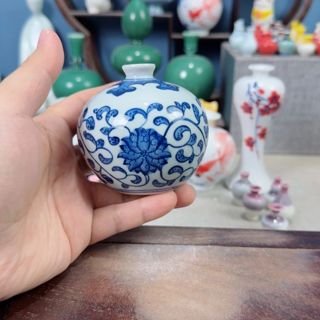 陶瓷手工小花器摆件