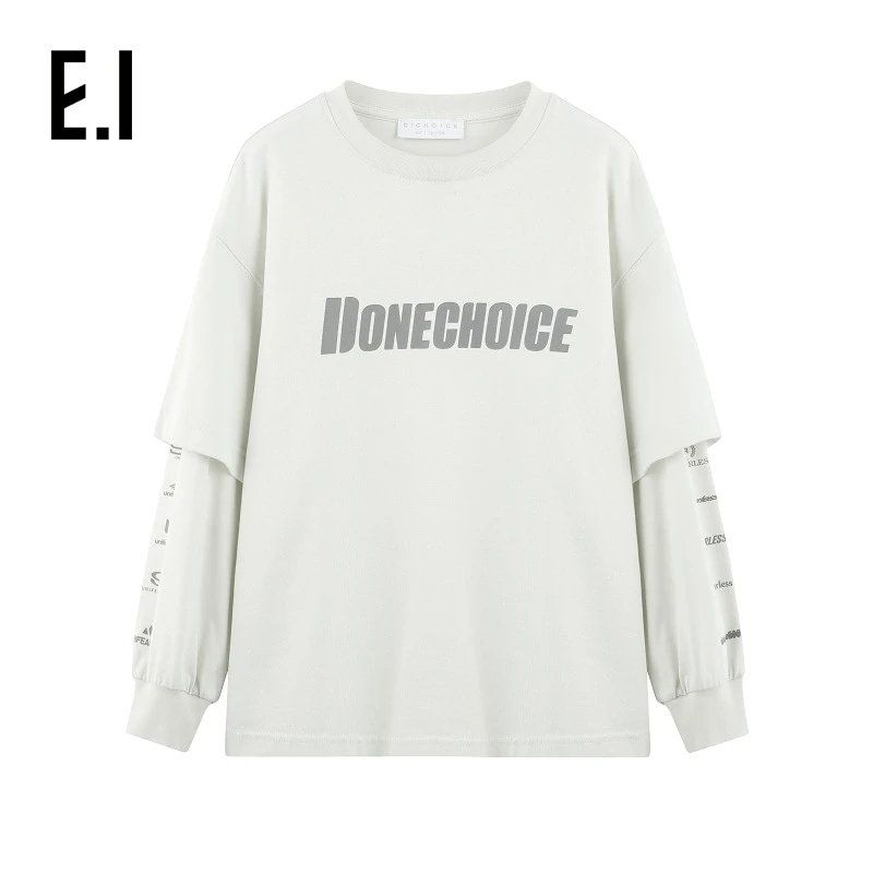 儿童假两件卫衣春装新款中大童美式复古潮酷打底衫D8251112330