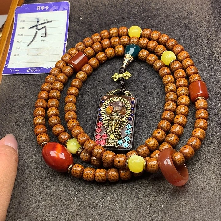 石***操吊坠星月菩提脖挂