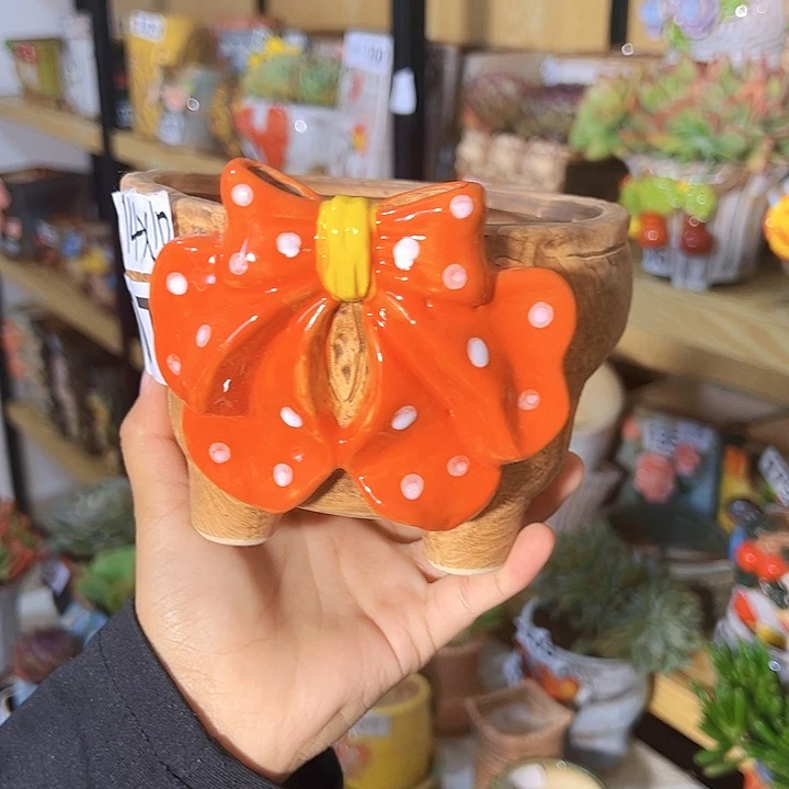 陶瓷多肉花盆满15包邮