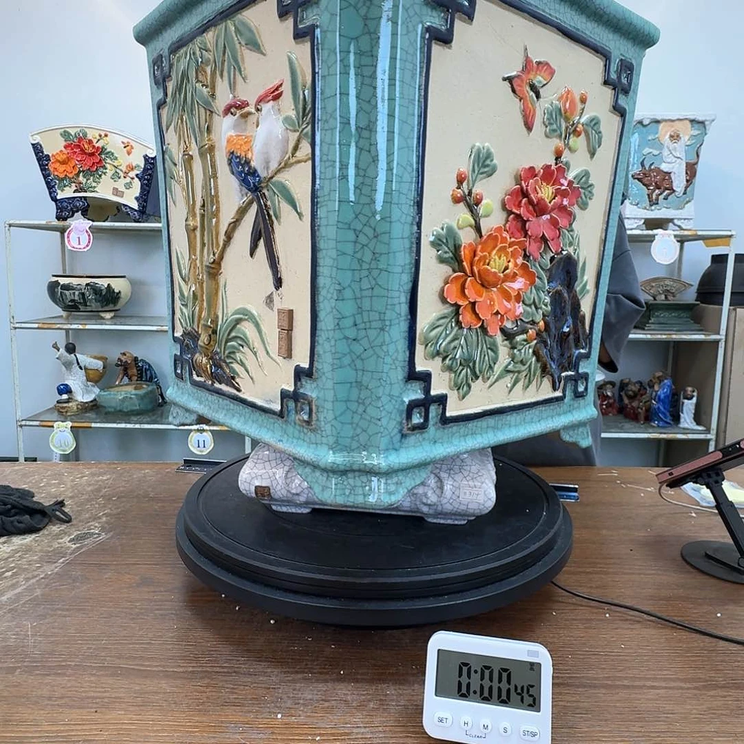 聚***灯完全开放石湾盆900花盆