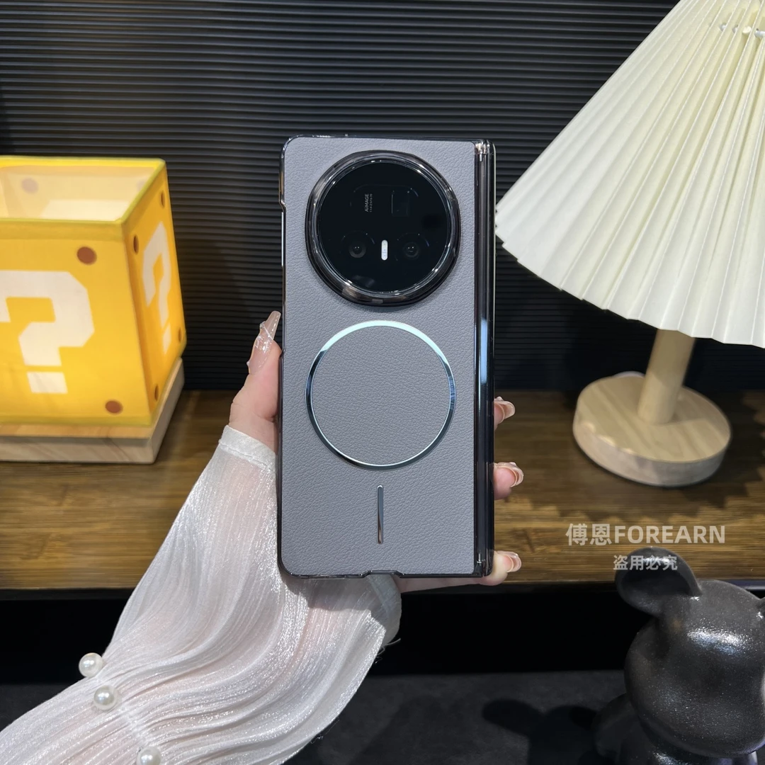 适用于荣耀MagicV5手机壳折叠屏磁吸v5中轴超薄后壳保护套个性款