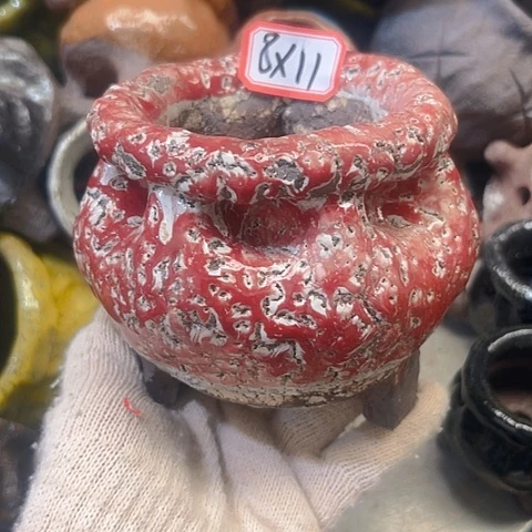 粗陶花盆手工花盆制作