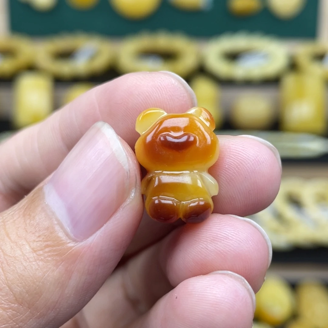 琥珀裸石未镶嵌琥珀蜜蜡