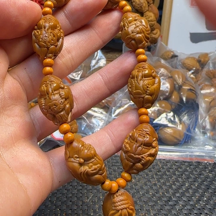 橄榄核手串/手链元甲财神