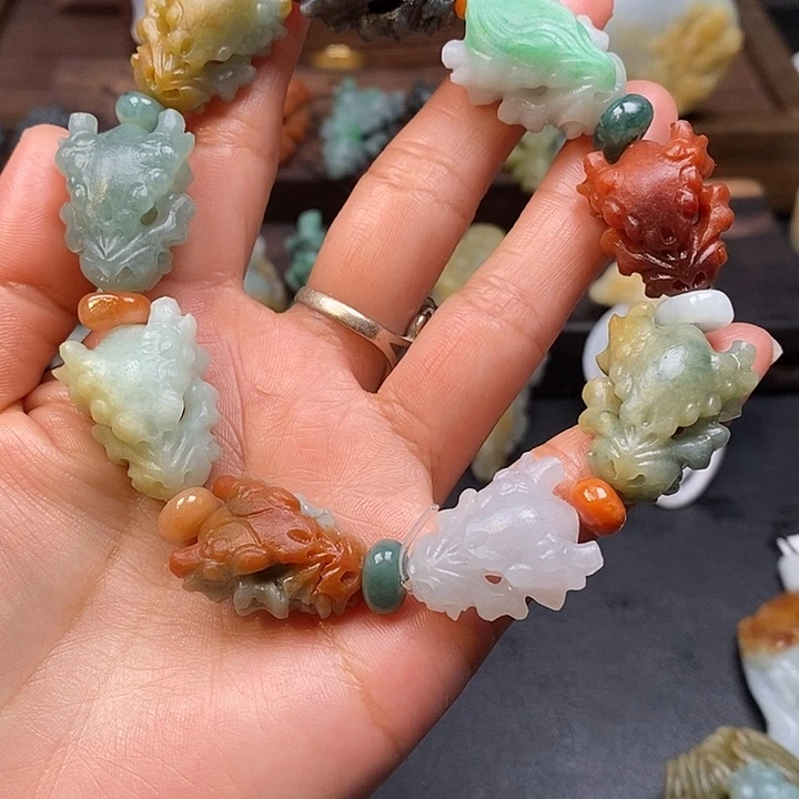 念***༒定制翡翠未镶嵌毛货抛光