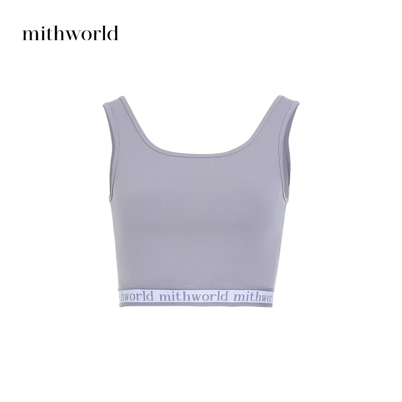 mithworld/沵媞【商场同款】纯色修身吊带瑜伽背心W3ESS2000P4A
