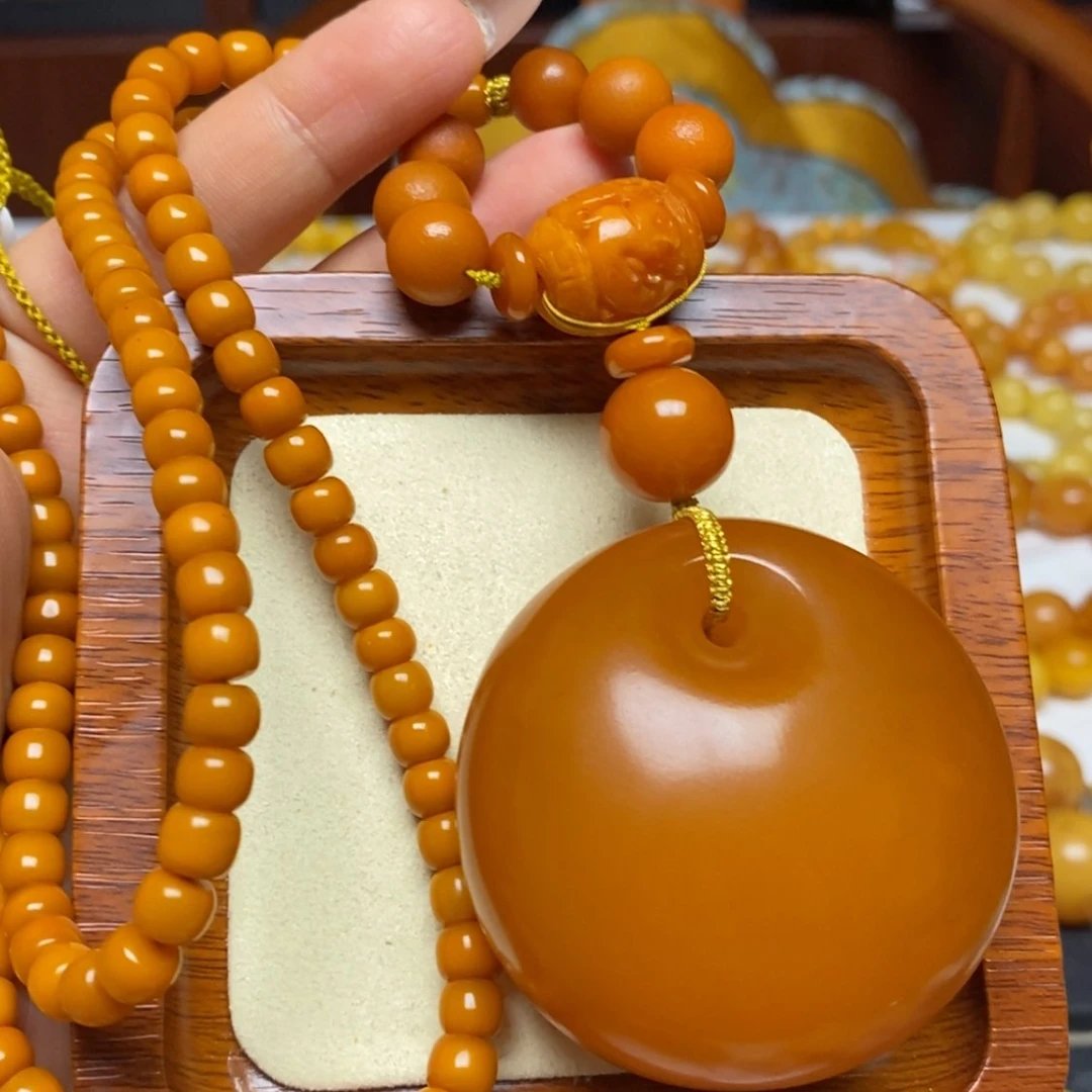 【闪购商品】蜜蜡颈饰未镶嵌项链